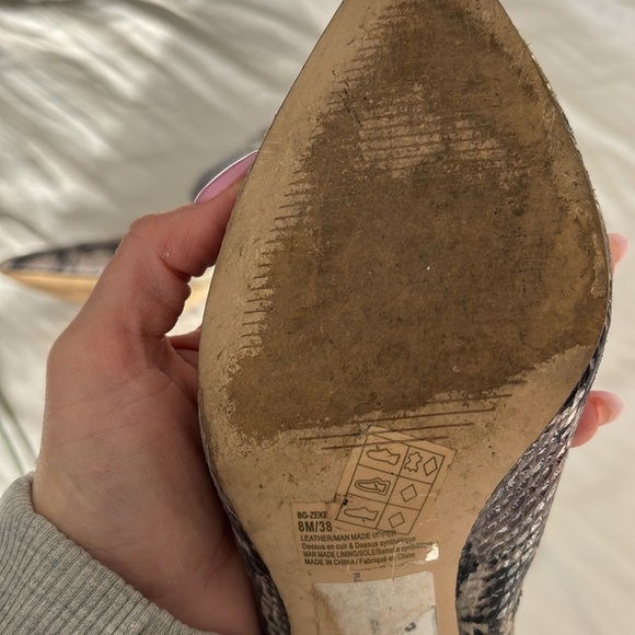 BCBGeneration Snake Print Heels - Picture 6 of 11